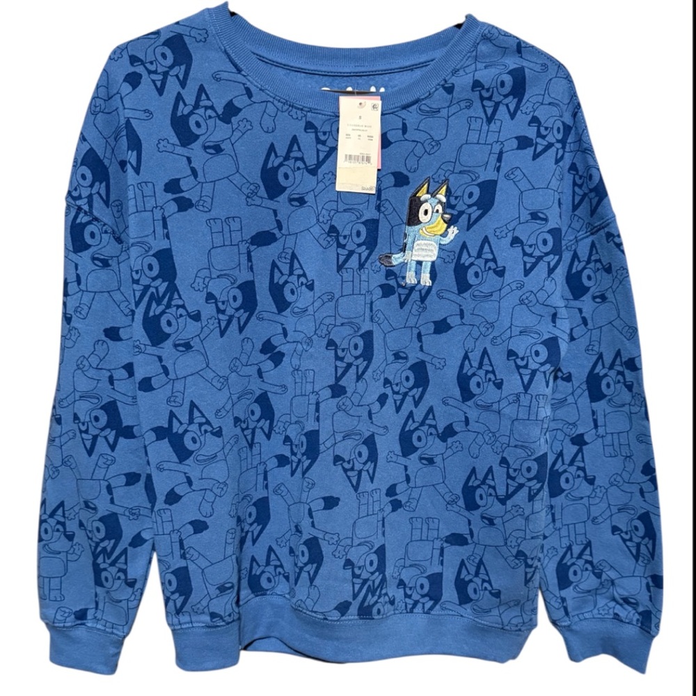 Blue Sweatshirt Bluey - Picture 1 of 5